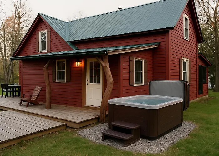 Charming Cabin With Hot Tub & Fire Pit